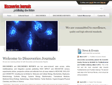 Tablet Screenshot of discoveriesjournals.org